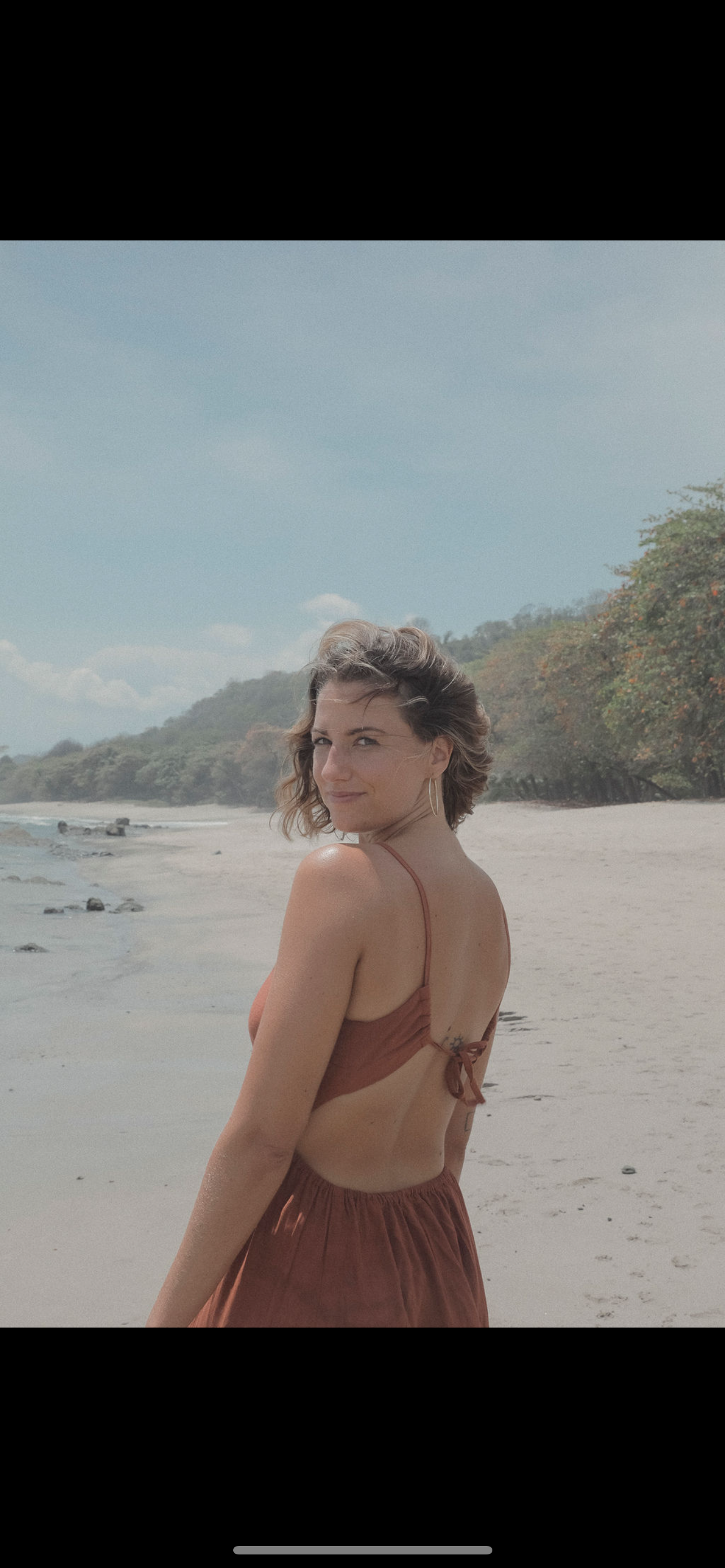 Carolin at the beach